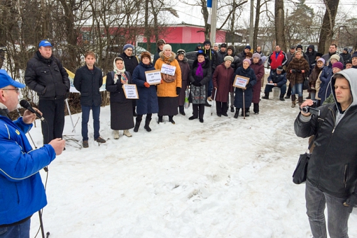 Состоялся митинг против застройки усадьбы Суханово. Фото и видеозапись