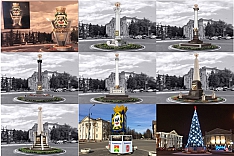 Администрация Ленинского района планирует заменить трехсторонний герб на Советской площади