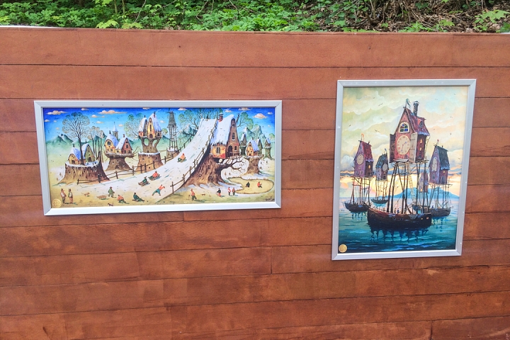 В Тимоховском парке открылась «Галерея под открытым небом» из 54 картин. Фоторепортаж фото 34