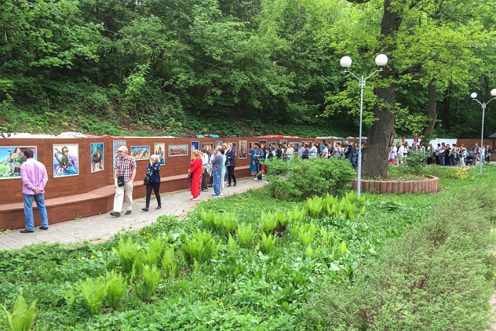 В Тимоховском парке открылась «Галерея под открытым небом» из 54 картин. Фоторепортаж фото 9