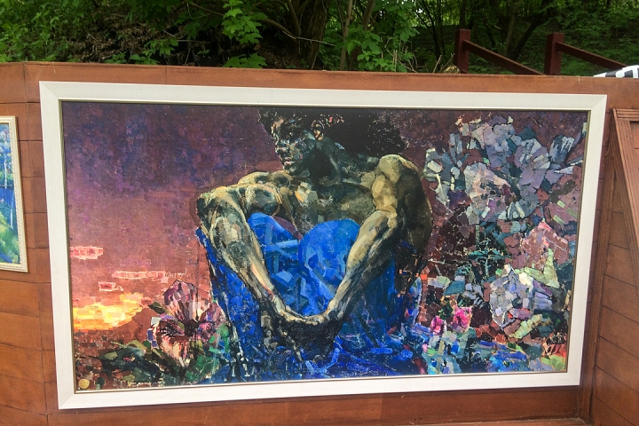 В Тимоховском парке открылась «Галерея под открытым небом» из 54 картин. Фоторепортаж фото 25