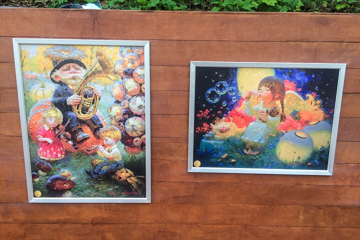 В Тимоховском парке открылась «Галерея под открытым небом» из 54 картин. Фоторепортаж фото 38