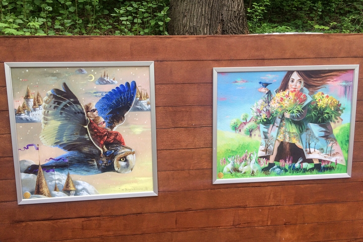 В Тимоховском парке открылась «Галерея под открытым небом» из 54 картин. Фоторепортаж фото 30
