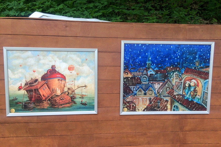 В Тимоховском парке открылась «Галерея под открытым небом» из 54 картин. Фоторепортаж фото 45
