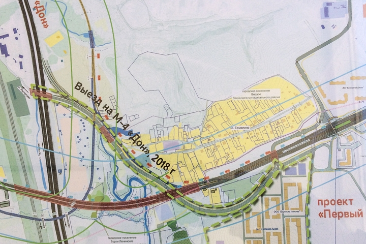 Начинается строительство отдельного выезда из новых микрорайонов на М4 «Дон»