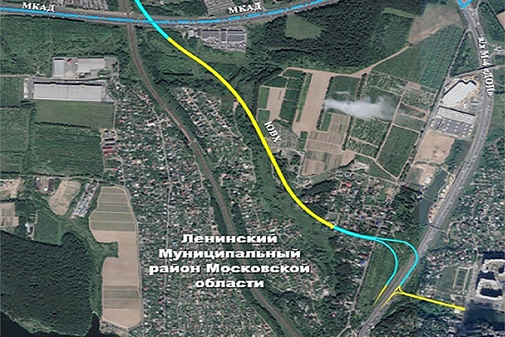 Автодорога Юго-Восточная хорда зайдет в город Видное в районе деревни Тарычево и ЖК «Зеленые Аллеи»