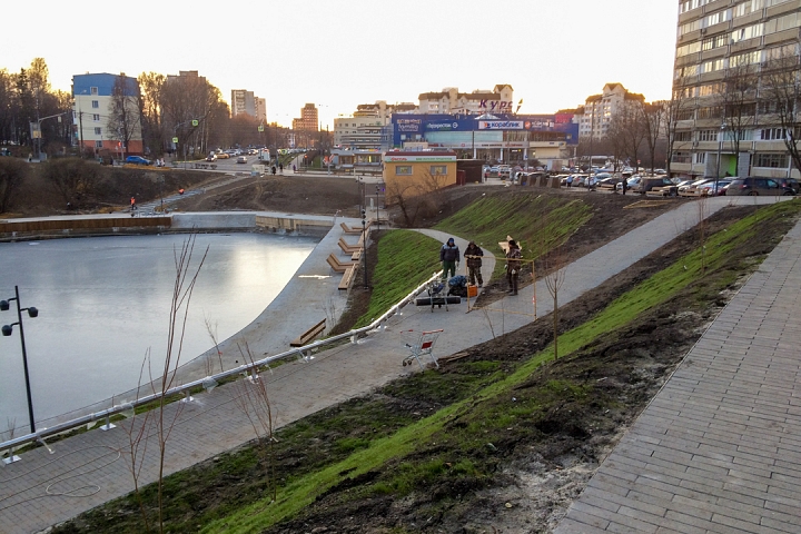 Заканчивается масштабное благоустройство центра города Видное. Фоторепортаж фото 23